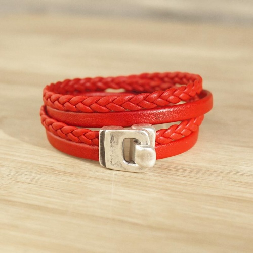 bracelet-cuir-artisanal-femme-tresse-crochet-vieilli-rouge-010