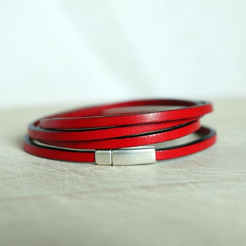 bracelet-cuir-femme-3mm-aimant-rouge-011