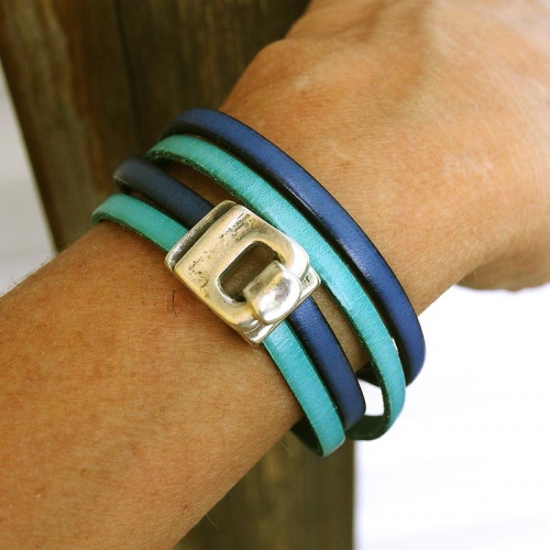 bracelet-cuir-femme-bicolore-bleu-crochet-argent-010