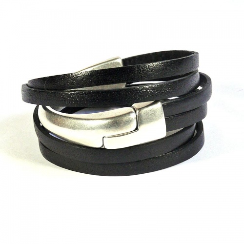bracelet-cuir-femme-demi-jonc-dble-noir-010