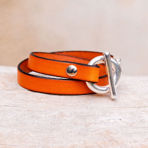 bracelet-cuir-femme-marinero-orange04