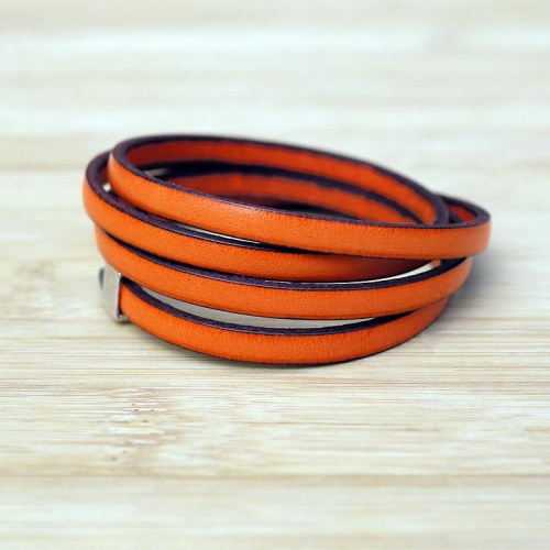 bracelet-cuir-femme-simple-orange-021