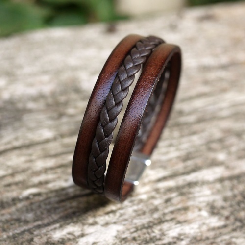 bracelet-cuir-homme-classic-tresse-marron-fonc-03