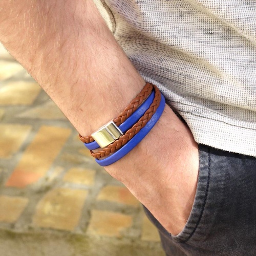 bracelet-cuir-tresse-homme-2lanieres-marron-bleu-013