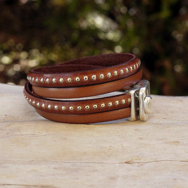 bracelet-cuir-argent-billes-marron-011
