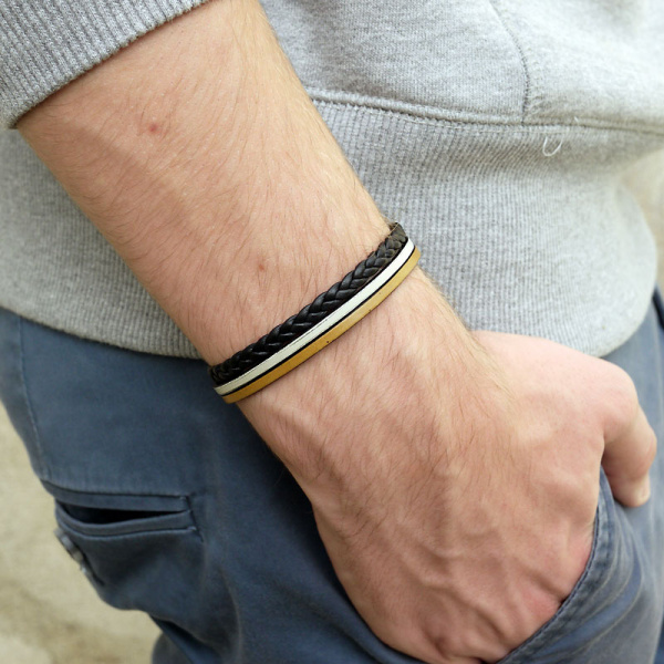 bracelet-cuir-artisanal-homme-3lanieres-noir-creme-031