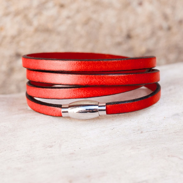 bracelet-cuir-femme-caz-rouge-03