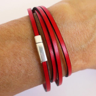 bracelet-cuir-femme-3mm-aimant-rouge-014