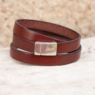 bracelet-cuir-homme-artisanal-quinn-marron-02