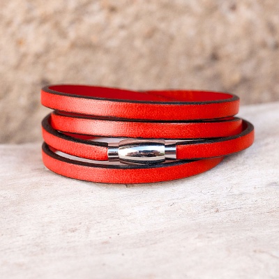 bracelet-cuir-femme-caz-rouge-02